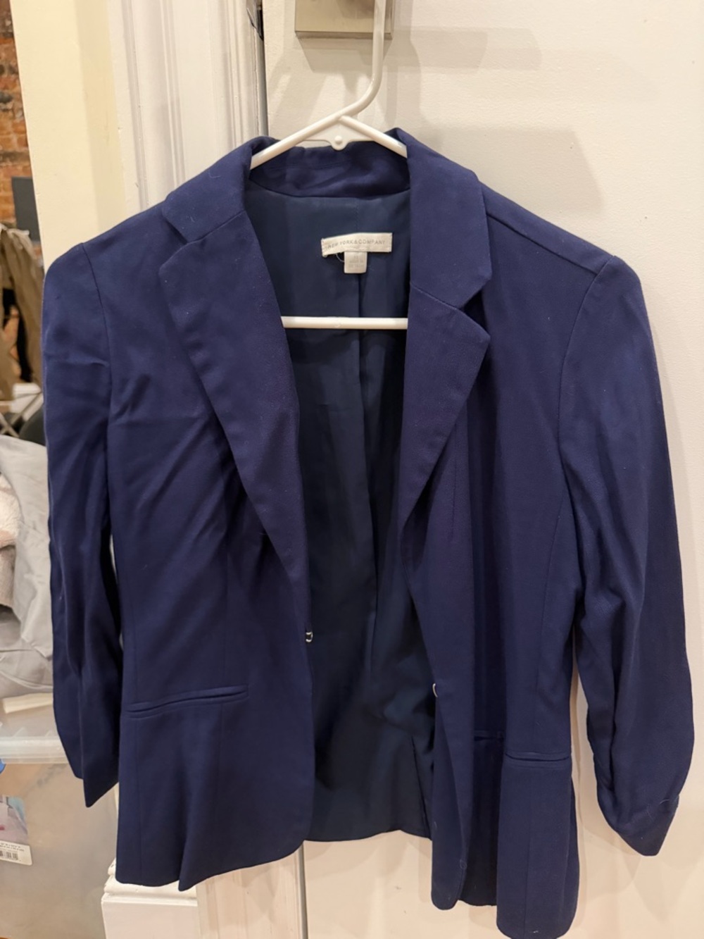 New York & Company Navy Women's Blazer Jacket